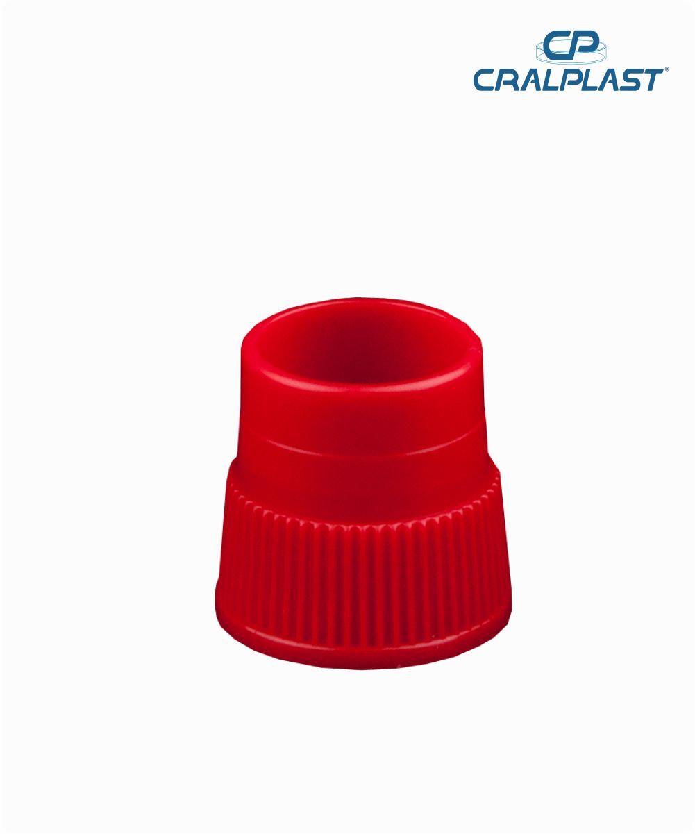 Tampa  para tubo cônico PP 18010 vermelha